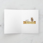 出生クリスマスカード、アーティストカード カード (内部)