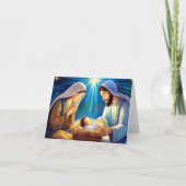 出生クリスマスカード カード (正面)