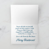 出生クリスマスカード – 子供生まれは カード (内部)