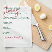 出生クリスマスキリスト教信仰イエスの宗教 キッチンタオル (四つ折り)