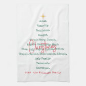 出生クリスマスキリスト教信仰イエスの宗教 キッチンタオル (縦)