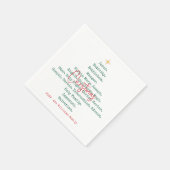 出生クリスマスキリスト教信仰イエスの宗教 スタンダードカクテルナプキン (角)