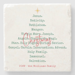 出生クリスマスキリスト教信仰イエスの宗教 ストーンコースター