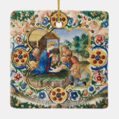出生クリスマスキリスト教信仰イエスの宗教 セラミックオーナメント (裏面)