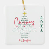 出生クリスマスキリスト教信仰イエスの宗教 セラミックオーナメント (正面)