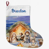出生クリスマスストッキング ラージクリスマスストッキング (正面)