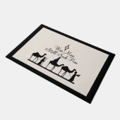 出生クリスマスドールマット ドアマット (アングル)