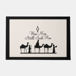 出生クリスマスドールマット ドアマット