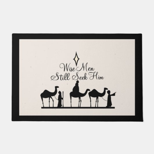 出生クリスマスドールマット ドアマット (正面)