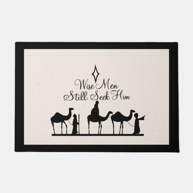 出生クリスマスドールマット ドアマット (正面)