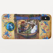 出生クリスマスパーチメントブルージェムモノグラム Case-Mate iPhoneケース (裏面(横))