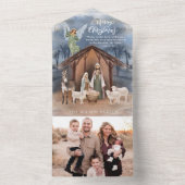 出生クリスマスフォトカード オールインワン招待状 (内側)