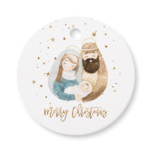 出生クリスマスメッセージカード – 聖家族