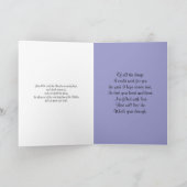 出生クリスマスモダンデザインブルー シーズンカード (内部)