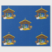 出生クリスマスラッピング紙 ラッピングペーパー (フラット)