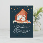 出生クリスマス恵み写真宗教団体 シーズンカード (スタンド正面)