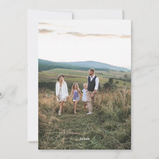 出生クリスマス恵み写真宗教団体 シーズンカード (裏面)