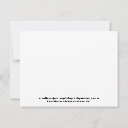 出生クリスマス カード (裏面)