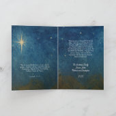 出生クリスマス シーズンカード (内部)