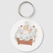 出生クリブベビーキーチェーン キーホルダー (正面)