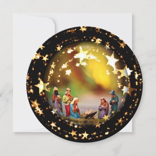 出生クリブヴァージンメアリーイエスクリスマススターズ シーズンカード (正面)