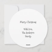 出生クリブヴァージンメアリーイエズクリスマススターズホ シーズンカード (裏面)