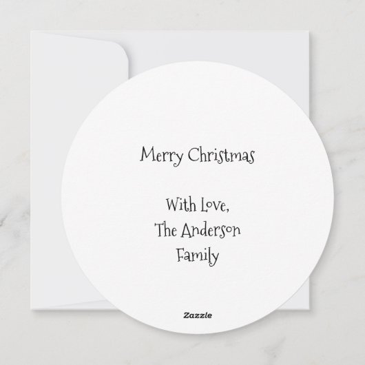 出生クリブヴァージンメアリーイエズクリスマススターズホ シーズンカード (裏面)