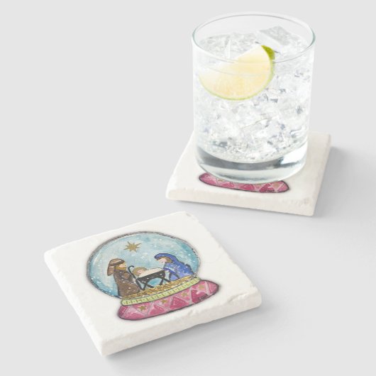 出生コースター ストーンコースター (横)