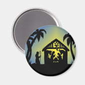 出生シルエットジョイ・トゥ・ザ・ワールド マグネット (正面/裏面)