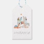 出生シンプルシーン3キングスリリック名 ギフトタグ (正面)