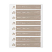 出生シンプルミニマリストニュートラモダンル ラップアラウンドラベル (シート)