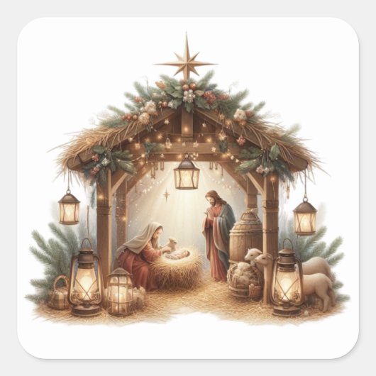 出生シール スクエアシール (正面)