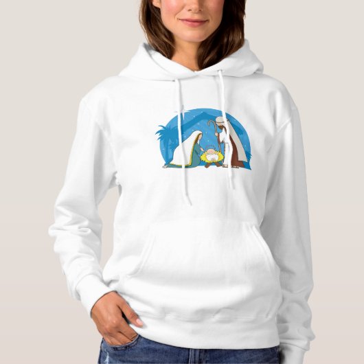 出生シーンとマリヨセフとベビーイエス パーカ (正面)