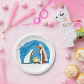 出生シーンとマリヨセフとベビーイエス ペーパープレート (パーティー)