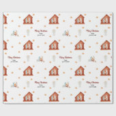 出生シーンのギフトラップカスタマイズ-文字付 ラッピングペーパー (フラット)