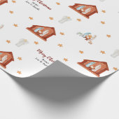 出生シーンのギフトラップカスタマイズ-文字付 ラッピングペーパー (角)