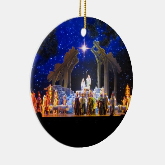 出生シーンのクリスマスオーナメント セラミックオーナメント (右)