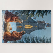 出生シーンのクリスマス ジグソーパズル (横)