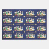 出生シーンのパーソナライズ ラッピングペーパーシート (正面3)