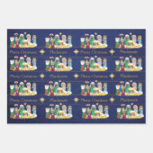 出生シーンのパーソナライズ ラッピングペーパーシート (正面2)