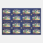 出生シーンのパーソナライズ ラッピングペーパーシート (正面)