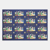 出生シーンのパーソナライズ ラッピングペーパーシート (正面)