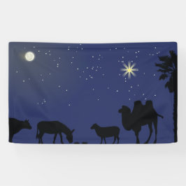 出生シーンの背景 横断幕