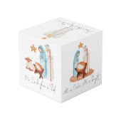 出生シーンイラストレーションキャロル歌詞クリスマス フォトキューブ (裏面アングル)