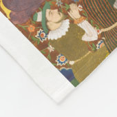 出生シーンインディアンスタイル フリースブランケット (角)