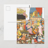 出生シーンインディアンスタイル ポストカード (正面/裏面)