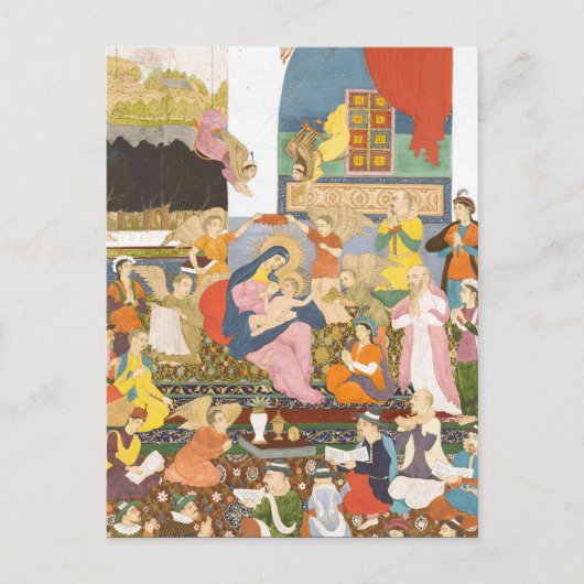 出生シーンインディアンスタイル ポストカード (正面)