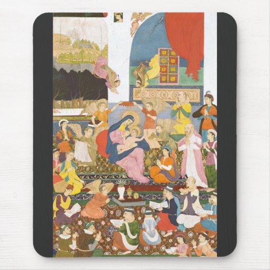 出生シーンインディアンスタイル マウスパッド (正面)