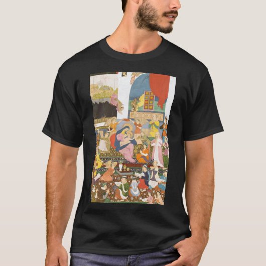 出生シーンインディアンスタイル Tシャツ (正面)