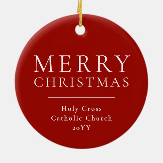 出生シーンカトリック教会の宗教クリスマス セラミックオーナメント (裏面)